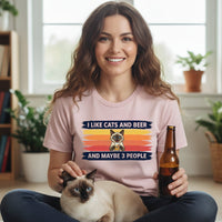 Load image into Gallery viewer, I Like Cats And Beer T-Shirt