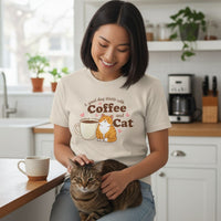 Load image into Gallery viewer, A Good Day Starts With Coffee and Cat T-Shirt
