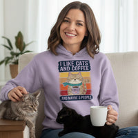 Load image into Gallery viewer, I Like Cats and Coffee Pullover Hoodie
