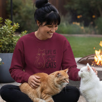 Load image into Gallery viewer, Life is Better With Cats Sweatshirt
