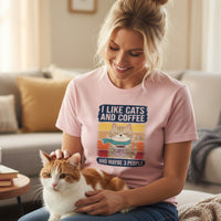 Load image into Gallery viewer, I Like Cats And Coffee T-Shirt