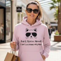 Load image into Gallery viewer, Don't Stress Meowt - I don't do drama, only naps Hoodie