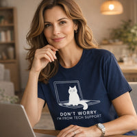 Load image into Gallery viewer, Don't worry I'm From Tech Support Cat T-Shirt