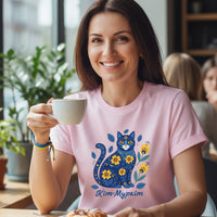 Load image into Gallery viewer, Ukrainian Floral Cat Kit Murkit T-Shirt